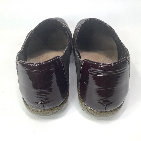 NAOT Leather Womens Slip On Loafers Shoes Size 7 - 7.5 38 Brown Flats - Picture 4 of 10